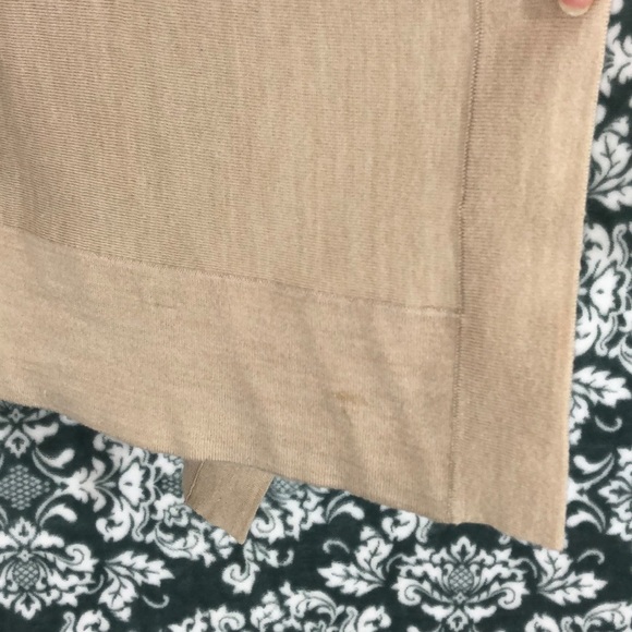 LOFT Open Front Lightweight Oatmeal Cardigan Sz M - Picture 6 of 11